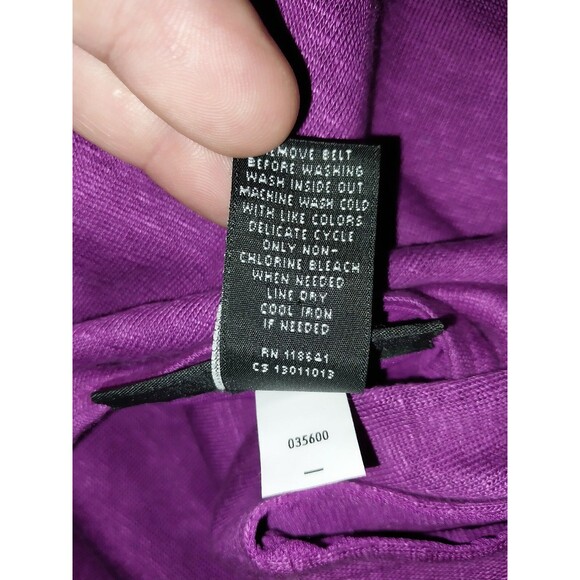 LANE BRYANT 14/16 SPICY ORCHID Linen Chiffon Sleeveless Maxi Dress - Picture 8 of 8